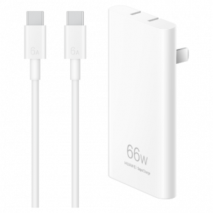 华为氮化镓超薄充电器 (Max 66W) 白色